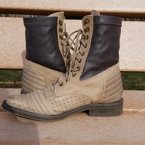 Free People Sounder combat boots size US 7 / 37 - Picture 6 of 9